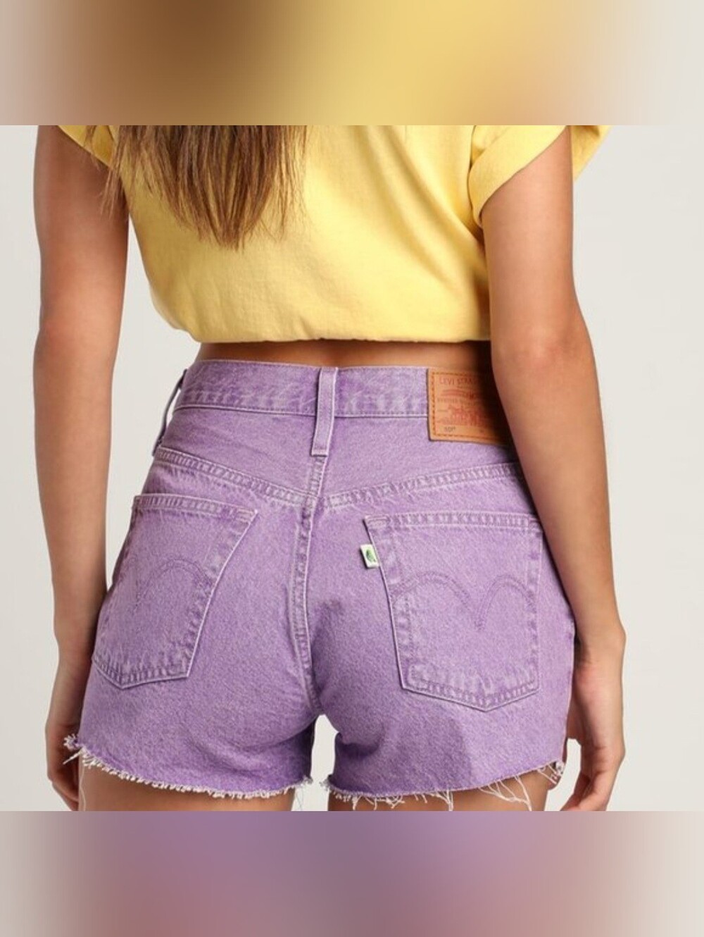 Levi's | Lavender High-Waist 501's Denim Jean Shorts, Waist 15 1/2"